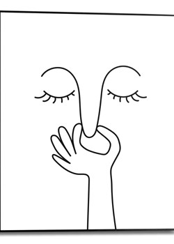 Orangewallz Druk artystyczny &quot;Smelly&quot; w ramce ze sklepu Limango Polska w kategorii Obrazy - zdjęcie 178595401