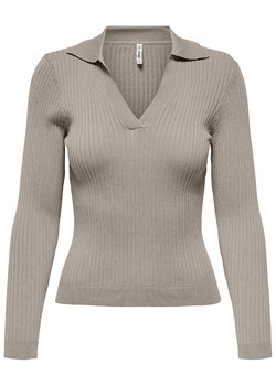ONLY Sweter w kolorze szarobrązowym ze sklepu Limango Polska w kategorii Swetry damskie - zdjęcie 178596273
