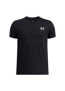 Chłopięcy t-shirt basic Under Armour UA B Sportstyle Lc SS - czarny ze sklepu Sportstylestory.com w kategorii T-shirty chłopięce - zdjęcie 178599033