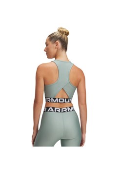 Damski top treningowy Under Armour Heatgear Rib Tank - zielony ze sklepu Sportstylestory.com w kategorii Bluzki damskie - zdjęcie 178599054