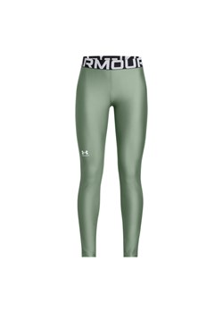 Dziewczęce legginsy treningowe Under Armour HG Legging - zielone ze sklepu Sportstylestory.com w kategorii Spodnie dziewczęce - zdjęcie 178599081