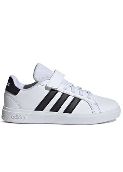 Buty adidas Grand Court 2.0 IH5529 - białe ze sklepu streetstyle24.pl w kategorii Buty sportowe dziecięce - zdjęcie 178601763