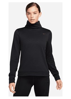 Damska bluza do biegania z półgolfem Nike Therma-FIT Swift - Czerń ze sklepu Nike poland w kategorii Bluzy damskie - zdjęcie 178602072