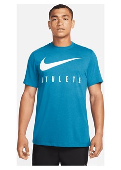Męski T-shirt treningowy Nike Dri-FIT - Niebieski ze sklepu Nike poland w kategorii T-shirty męskie - zdjęcie 178602564