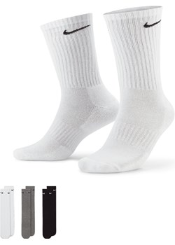 Klasyczne skarpety treningowe Nike Everyday Cushioned (3 pary) - Wielokolorowe ze sklepu Nike poland w kategorii Skarpetki męskie - zdjęcie 178602673