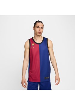 Męska koszulka do koszykówki Nike Dri-FIT FC Barcelona 2024 (wersja domowa) – replika - Niebieski ze sklepu Nike poland w kategorii T-shirty męskie - zdjęcie 178603310