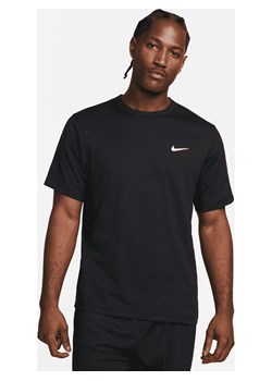 Męska uniwersalna koszulka z krótkim rękawem Dri-FIT UV Nike Hyverse - Czerń ze sklepu Nike poland w kategorii T-shirty męskie - zdjęcie 178603654