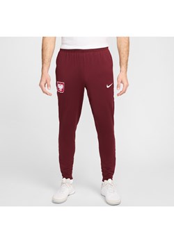 Męskie spodnie piłkarskie Polska Strike Nike Dri-FIT - Czerwony ze sklepu Nike poland w kategorii Spodnie męskie - zdjęcie 178603773