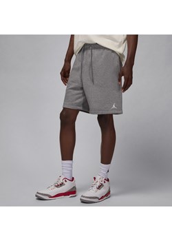 Spodenki męskie Jordan Brooklyn Fleece - Szary ze sklepu Nike poland w kategorii Spodenki męskie - zdjęcie 178603821
