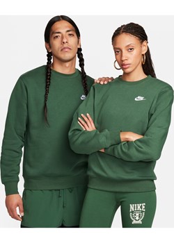 Męska bluza z dzianiny Nike Sportswear Club - Zieleń ze sklepu Nike poland w kategorii Bluzy męskie - zdjęcie 178603880