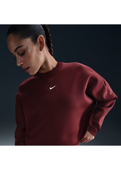 Damska bluza o skróconym kroju oversize z półokrągłym dekoltem Dri-FIT Nike Prima - Czerwony ze sklepu Nike poland w kategorii Bluzy damskie - zdjęcie 178603970