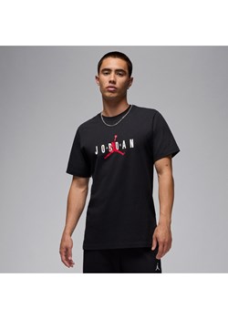 Męski elastyczny T-shirt Jordan Air - Czerń - id: 38355506037new - marki Jordan - 178604072 Męski elastyczny T-shirt Jordan Air - Czerń ze sklepu Nike poland w kategorii T-shirty męskie - zdjęcie 178604072