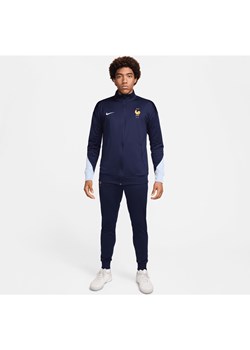 Męski dzianinowy dres piłkarski Nike Dri-FIT FFF Strike - Niebieski ze sklepu Nike poland w kategorii Dresy męskie - zdjęcie 178604571