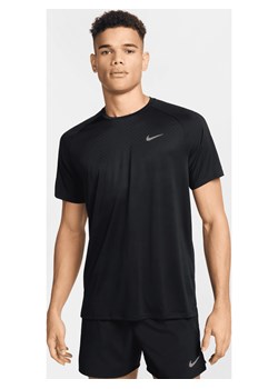 Męska koszulka z krótkim rękawem do biegania Dri-FIT ADV Nike Stride - Czerń ze sklepu Nike poland w kategorii T-shirty męskie - zdjęcie 178605071