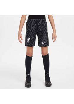 Spodenki piłkarskie dla dużych dzieci Nike Dri-FIT Liverpool F.C. Stadium Goalkeeper 2024/25 – replika - Szary ze sklepu Nike poland w kategorii Spodenki chłopięce - zdjęcie 178605713