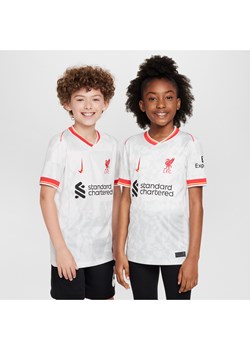 Koszulka piłkarska dla dużych dzieci Nike Dri-FIT Liverpool F.C. Stadium 2024/25 (wersja trzecia) – replika - Biel ze sklepu Nike poland w kategorii T-shirty chłopięce - zdjęcie 178605890