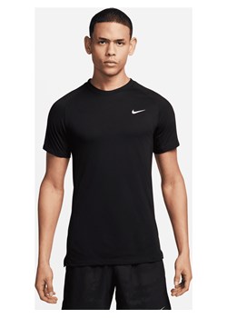 Męska koszulka z krótkim rękawem do fitnessu Dri-FIT Nike Flex Rep - Czerń ze sklepu Nike poland w kategorii T-shirty męskie - zdjęcie 178606083