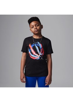 T-shirt dla dużych dzieci Bball Fire Jordan - Czerń ze sklepu Nike poland w kategorii T-shirty chłopięce - zdjęcie 178606161