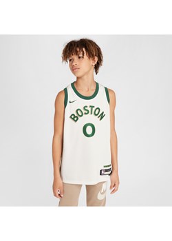 Koszulka dla dużych dzieci Nike Dri-FIT NBA Swingman Jayson Tatum Boston Celtics City Edition 2023/24 - Biel ze sklepu Nike poland w kategorii T-shirty chłopięce - zdjęcie 178606580