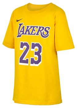 T-shirt dla dużych dzieci (chłopców) Nike NBA LeBron James Los Angeles Lakers - Żółty ze sklepu Nike poland w kategorii T-shirty chłopięce - zdjęcie 178607084