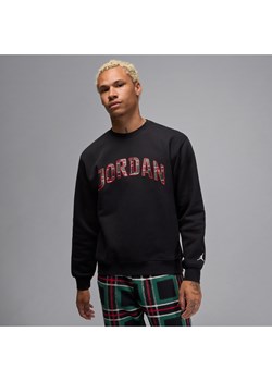 Męska dzianinowa bluza dresowa z półokrągłym dekoltem Jordan Essentials - Czerń ze sklepu Nike poland w kategorii Bluzy męskie - zdjęcie 178607570
