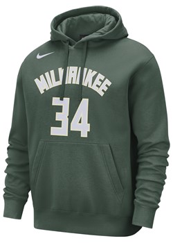 Męska bluza z kapturem NBA Nike Milwaukee Bucks Club - Zieleń ze sklepu Nike poland w kategorii Bluzy męskie - zdjęcie 178608473