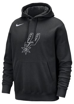 Męska bluza z kapturem NBA Nike San Antonio Spurs Club - Czerń ze sklepu Nike poland w kategorii Bluzy męskie - zdjęcie 178608571