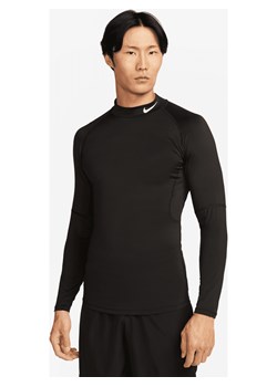 Męska koszulka z długim rękawem i półgolfem do fitnessu Dri-FIT Nike Pro - Czerń - id: 36163164622new - marki Nike - 178608792 Męska koszulka z długim rękawem i półgolfem do fitnessu Dri-FIT Nike Pro - Czerń ze sklepu Nike poland w kategorii T-shirty męskie - zdjęcie 178608792