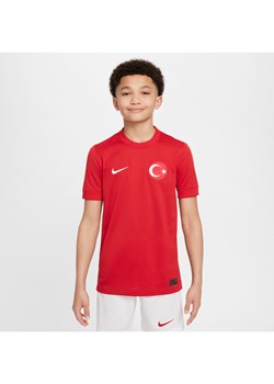 Koszulka piłkarska dla dużych dzieci Nike Dri-FIT Turcja Stadium 2024/25 (wersja wyjazdowa) (replika) - Czerwony ze sklepu Nike poland w kategorii T-shirty chłopięce - zdjęcie 178608832