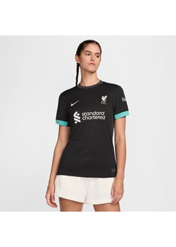 Damska koszulka piłkarska Nike Dri-FIT Liverpool F.C. Stadium 2024/25 (wersja wyjazdowa) – replika - Czerń ze sklepu Nike poland w kategorii Bluzki damskie - zdjęcie 178608911