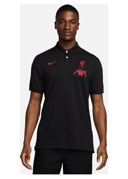 Męska koszulka piłkarska polo Nike Dri-FIT Liverpool F.C. The Nike Polo - Czerń ze sklepu Nike poland w kategorii T-shirty męskie - zdjęcie 178609094