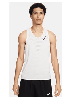 Męska koszulka bez rękawów do biegania Dri-FIT ADV Nike AeroSwift - Biel ze sklepu Nike poland w kategorii T-shirty męskie - zdjęcie 178609552