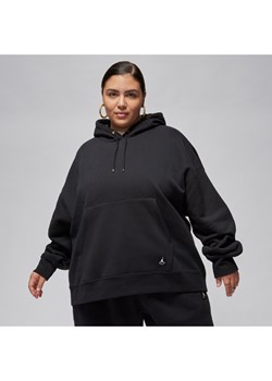 Damska bluza z kapturem Jordan Flight Fleece (duże rozmiary) - Czerń ze sklepu Nike poland w kategorii Bluzy damskie - zdjęcie 178609653