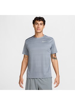 Męska koszulka z krótkim rękawem do biegania Nike Miler - Szary ze sklepu Nike poland w kategorii T-shirty męskie - zdjęcie 178610053