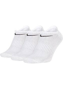 Skarpety treningowe Nike Everyday Lightweight No-Show (3 pary) - Biel ze sklepu Nike poland w kategorii Skarpetki męskie - zdjęcie 178610421