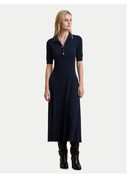 LAUREN RALPH LAUREN Sukienka codzienna 200957638001 Granatowy Slim Fit ze sklepu MODIVO w kategorii Sukienki - zdjęcie 178611010