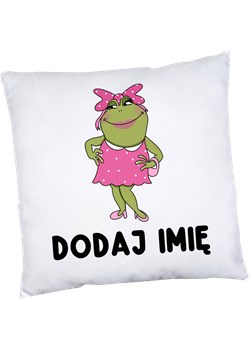 Poduszki z imieniem dla koleżanek z klasy na dzień kobiet - żaba ze sklepu Time For Fashion w kategorii Poszewki na poduszki - zdjęcie 178616143