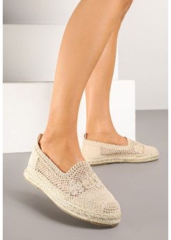 Beżowe Szydełkowe Espadryle Vices na Podeszwie z Plecionki Jelseli ze sklepu born2be.pl w kategorii Espadryle damskie - zdjęcie 178618722
