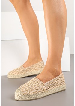 Beżowe Espadryle z Ozdobną Plecionką Nimilithae ze sklepu born2be.pl w kategorii Espadryle damskie - zdjęcie 178624482