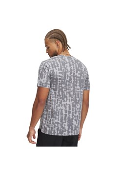 Męska koszulka do biegania Under Armour UA Launch Printed SS - szara ze sklepu Sportstylestory.com w kategorii T-shirty męskie - zdjęcie 178625444