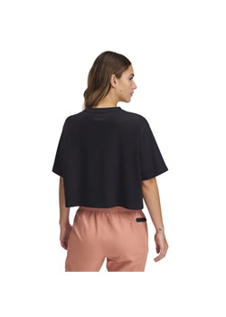 Damski t-shirt crop-top Under Armour UA Rival SS - czarny ze sklepu Sportstylestory.com w kategorii Bluzki damskie - zdjęcie 178625494