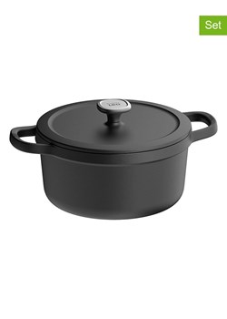 BergHOFF 2-częściowy zestaw &quot;Leo&quot; w kolorze antracytowym - Ø 26 cm ze sklepu Limango Polska w kategorii Garnki - zdjęcie 178626714