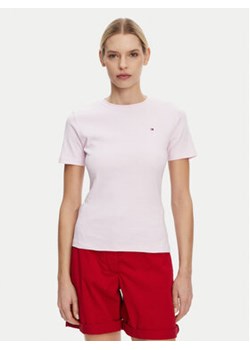 Tommy Hilfiger T-Shirt New Cody WW0WW40587 Różowy Regular Fit ze sklepu MODIVO w kategorii Bluzki damskie - zdjęcie 178627893