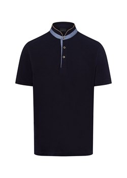 Bugatti Męska koszulka polo Mężczyźni Bawełna granatowy jednolity ze sklepu vangraaf w kategorii T-shirty męskie - zdjęcie 178635460