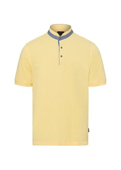 Bugatti Męska koszulka polo Mężczyźni Bawełna żółty jednolity ze sklepu vangraaf w kategorii T-shirty męskie - zdjęcie 178635462