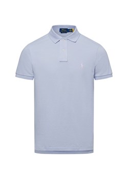 Polo Ralph Lauren Męska koszulka polo Mężczyźni Bawełna błękit królewski jednolity ze sklepu vangraaf w kategorii T-shirty męskie - zdjęcie 178635474