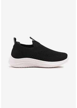 Czarne Buty Sportowe Sneakersy z Elastyczną Cholewką Liasoria ze sklepu born2be.pl w kategorii Buty sportowe dziecięce - zdjęcie 178635803