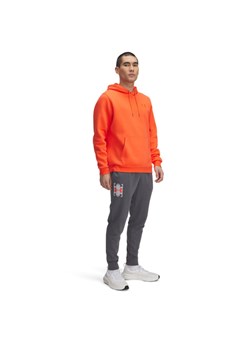 Męskie spodnie dresowe Under Armour UA Rival Terry Logo Jogger - szare ze sklepu Sportstylestory.com w kategorii Spodnie męskie - zdjęcie 178639152