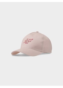 Dziecięca czapka z daszkiem 4F 4FJWSS25ACABU388 - różowa ze sklepu Sportstylestory.com w kategorii Czapki dziecięce - zdjęcie 178639221