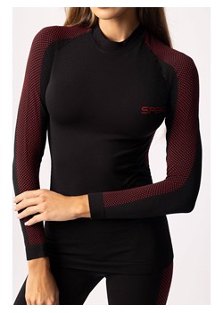 Spaio Koszulka termiczna &quot;Fierce&quot; w kolorze czarno-czerwonym ze sklepu Limango Polska w kategorii Bluzki damskie - zdjęcie 178639492